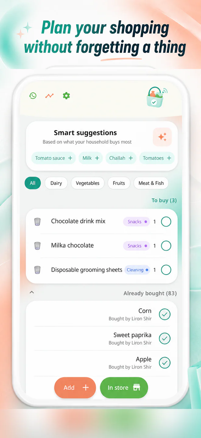 Haserli main screen